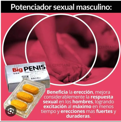 PASTILLAS BIG PENIS X 3